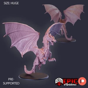 6K Harz 32 mm epische Miniaturen Erwachsene roter Drache (riesig) für D&D - Bild 1 von 1