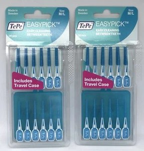 TePe Blue EasyPick M/L 36's - Tooth Picks X 2 Packs - Picture 1 of 1