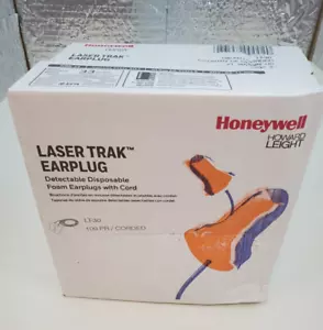 Honeywell 32NRR Lasertrak Earplug LT-30 Corded 100 Pack ( DAMAGED BOX ) see pics - Picture 1 of 19