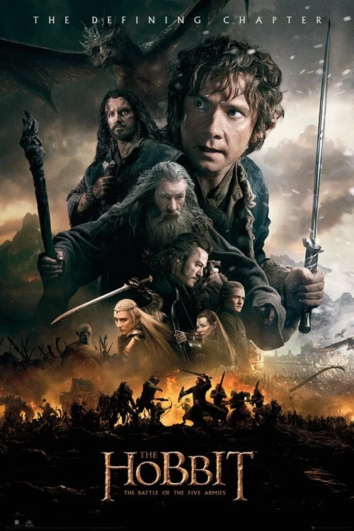 Póster Película EL HOBBIT BOFA MAXI 91cm X 61cm SELLADO Foto 1 de 1