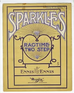 Partitura musical RAG RAGTIME 1909 brilla ragtime dos pasos ENNIS y ENNIS - Imagen 1 de 1