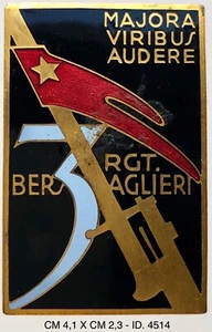 BERSAGLIERI 3° REGGIMENTO REGIO ESERCITO DISTINTIVO DI REPARTO - Picture 1 of 2