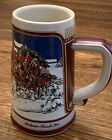 1989 Budweiser Anheuser Busch C Series Christmas Holiday Stein Mug Ltd Edition