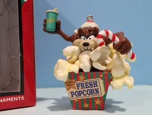 1997 TAZ Fresh Popcorn ORNAMENT Looney Tunes W BOX - Bild 1 von 4