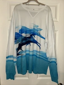 Disney Parks Animal Kingdom Avatar Men’s Long Sleeve XL Shirt Blue White NWT - Picture 1 of 3