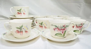 Lot Of 10 Noritake 7915 Conservatory Gala Cuisine Floral Cups & Saucers Set - Picture 1 of 2