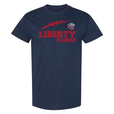 Liberty Flames Football Horizon T-Shirt - Navy - Image 1 of 4