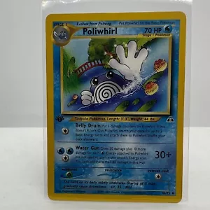 Pokémon Poliwhirl 1st Edition 44/75 Neo Discovery WOTC Uncommon Card NM-MT - Picture 1 of 2