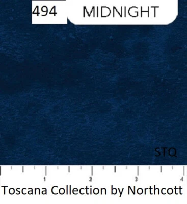Toscana Mottled Tonal Cotton Quilt fabric Northcott 9020-494 MIDNIGHT Blue - Image 1 of 4