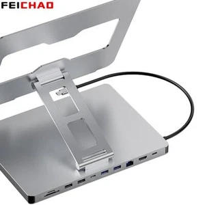 Support iPad 5 Gbit/s USB C Hub 4K 60HZ HD Type-C 100W PD SD/TF slot lecteur de carte USB - Photo 1/11
