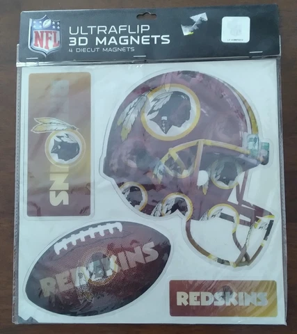 Washington Redskins Metallic Ultraflip Diecut 3d Magnets Cover