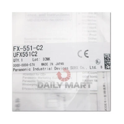 Sensor de fibra óptica PANASONIC / SUNX FX-551-C2 nuevo en caja Foto 1 de 2