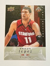 2008-09 UD First Edition Basketball Rookie #226 - Brook Lopez RC - Nets