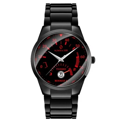 Orologio da polso Nero Lucido Renault 5 Turbo GT5 Contagiri Tachimetro Montre RS - Bild 1 von 4