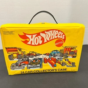 Vintage Hot Wheels 24-Car Collector’s Case w/ 24 Die-Cast Cars – Mattel - Picture 1 of 5