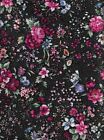 45" 100% cotton calico fabric "blooming flowers" by MDG Designs