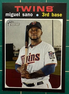 2020 Topps Heritage #441 Miguel Sano SP - Picture 1 of 2