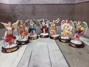 Nuevo conjunto de 7 Arcangeles 4" Jofiel, Uriel, Miguel, Barachiel, Gabriel, Zadaquiel y Rafael - Imagen 1 de 3