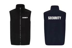SECURITY FLEECE GILET - Embroidered - front and back Small to 3XL - Picture 1 of 2