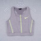Nike Sports Bra Top Womens S Small Gray Training Workout Gym Pro Hypercool