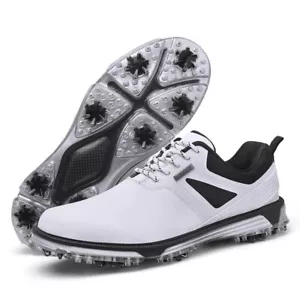 Tenis de entrenamiento de golf impermeables para hombre al aire libre antideslizantes con picos zapatos - Imagen 1 de 18