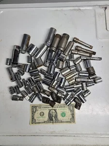 Vintage USA Branded 3/8 Drive Socket Lot Craftsman Thorsen Bonney Husky S-K - Picture 1 of 2