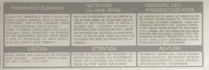 CALCOMANÍA ADVERTENCIA DE ADVERTENCIA DE PANTALLA YAMAHA RD500LC RVZ500R 2 - Imagen 1 de 1