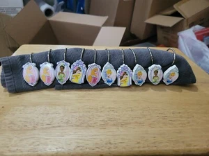 Disney Princess Shower Curtain Hooks With Faux Diamonds Set of 10 - Picture 1 of 8