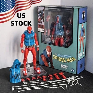 CT Toys MAFEX No.186 Scarlet Spider Comic Ver. Spider-Man Action Figure US STOCK - Picture 1 of 15