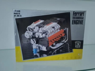 FERRARI POCHER 1/8 ( SOLO scatolo Engine ferrari testarossa Pocher) - Immagine 1 di 4