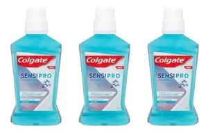3 X COLGATE 500mL SENSI PRO MILD MINT ALCOHOL FREE MOUTHWASH - Picture 1 of 8