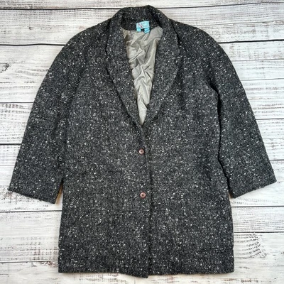 Blazer de lana tweed álbum de colección de Kenzo para mujer M chaqueta bolsillos 2 botones Francia Foto 1 de 4