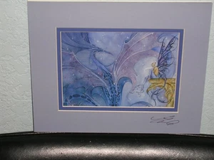 Amy Brown - Dragon Dream - Matted Mini - SIGNED - RARE - Picture 1 of 1