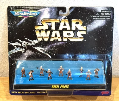 Juego de 9 figuras de acción de colección nuevas 1996 Star Wars Rebel Pilots Micro Machines Foto 1 de 4