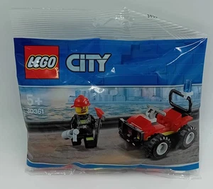 LEGO City 30361 Feuerwehrmann mit Buggy Quad im Polybag Feuerwehr Axt Feuer NEU - Picture 1 of 7