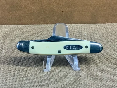 Navaja de Bolsillo Old Cutler 3 Hojas Mediana Stockman Hecha en EE. UU. Derlin Suave Foto 1 de 4