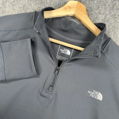The North Face Pullover Womens 2X Gray Quarter Zip Long Sleeve Active Stretch - Image 1 of 4