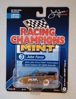 2025 Racing Champions ~ Gold Strike Chase ~ John Force Peak NHRA Funny Car Camaro SS Foto 1 de 2