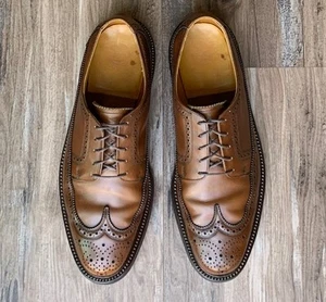 Florsheim Varsity 30679 10 C punta de ala larga Kenmoor cañonera de colección 1971 EE. UU. - Imagen 1 de 13