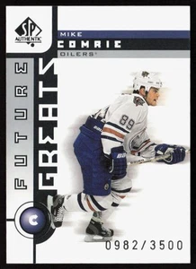 Mike Comrie 2001-02 SP Auténtico #112 #/3500 - Edmonton Oilers - Imagen 1 de 2