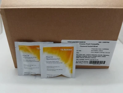 Bolsitas de té de hierbas Teavana Peach Tranquility (100 unidades) - Bolsa de té sin cafeína Foto 1 de 3