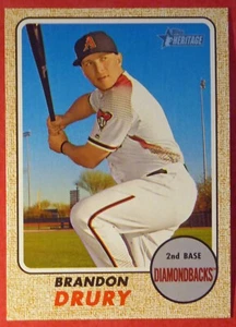 2017 Topps Heritage Brandon Drury #122 (Diamondbacks) NM+ - Picture 1 of 1