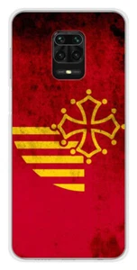 Coque en silicone imprimée compatible Xiaomi Redmi Note 9 Pro Drapeau Languedoc - Picture 1 of 3