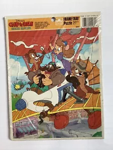 Disney's Chip N Dale Rescue Rangers Vintage Frame Tray Puzzle Airplane - Picture 1 of 7