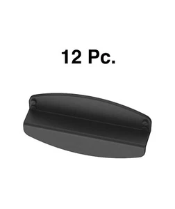 12 PK Brainerd P44986W-FB Flat Black Dual Mount Rivet Farmhouse Cup Cabinet Pull - Picture 1 of 3