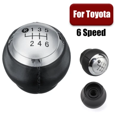 Bota polaina perilla de cambio de marchas de coche de 6 velocidades para Toyota Corolla Aygo Yaris Rav4 Auris Foto 1 de 4