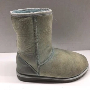 UGG AUSTRALIA Boots Women's Size 6 Sheepskin Classic Tall Light Blue - Picture 1 of 9