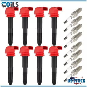 Fit For Porsche Cayenne 4.8L 2008-2018 8x Ignition Coils & Iridium Spark Plugs - Picture 1 of 24