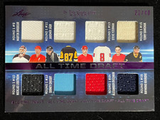 2022-23 Leaf In The Game Used All-Time Draft Relic Crosby/Jagr/Ovechkin;SN#22/40