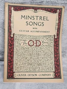 Minstrel Songs w/ Guitaraccompaniment. Oliver Ditson Company 1905 - Picture 1 of 1